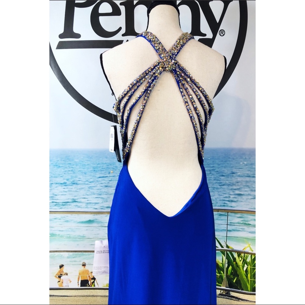NWT LORD & TAYLOR Plunging Back Gown - Picture 5 of 16